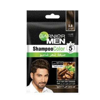 Garnier Hair Dye Color Shampoo 5M Brown Black 3.0