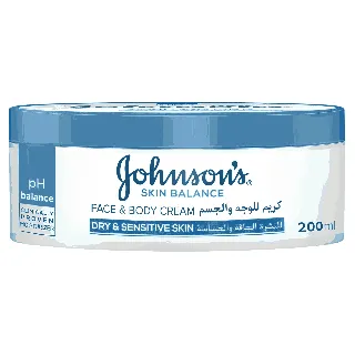 Johnson Skin Balance Face And Body Cream Dry Sensetive Skin 200 Ml