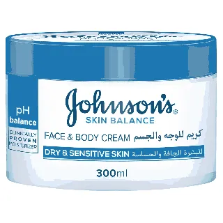Johnson Skin Balance Face And Body Cream Dry Sensetive Skin 300 Ml