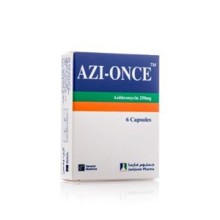 AZI-ONCE 250 MG CAPSULE 6P