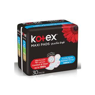 KOTEX FEMALE NAPKINS MAXI WITH WINGS SUPER 30*6 C