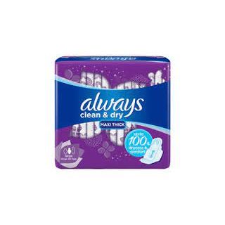 ALWAYS FEMALE NAPKINS LARGE WITH WINGS PURPLE 30*6 C