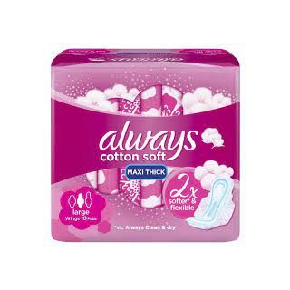ALWAYS FEMALE NAPKINS LARGE WITH WINGS SENSETIVE SKIN PINK 30*6 C