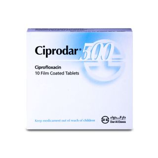 CIPRODAR 500 MG TABLET 10P