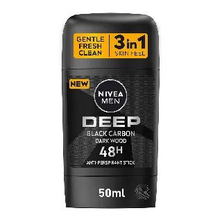 Nivea Deoderant Stick Men Deep Black Carbon 40/50 Ml