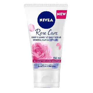 Nivea Rose Care Face Daily Scrub Organic Rose Water 150 Ml