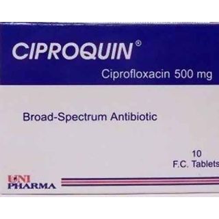 CIPROQUIN 500 MG TABLET 10P