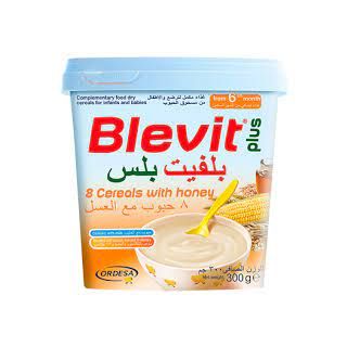 BLEVIT 8 CEREALS WITH HONEY 300 GM 12P