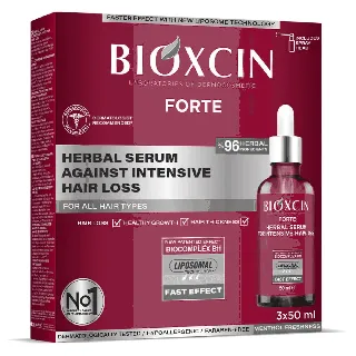Bioxcin Forte Herbal Serum For Intensive Hair Loss 3*50 Ml