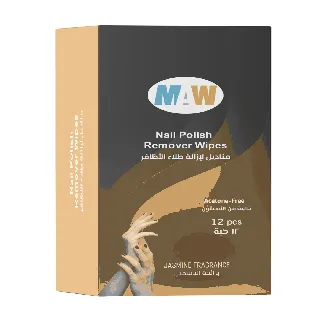 Maw Nail Polish Removal Wipes Jasmine Fragrance 12 P 48C