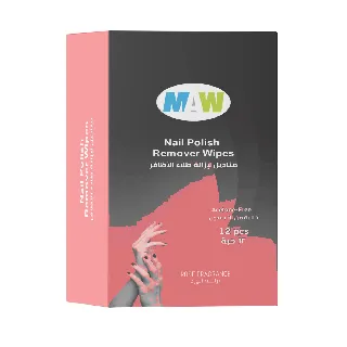 Maw Nail Polish Removal Wipes Rose Fragrance 12 P 48C