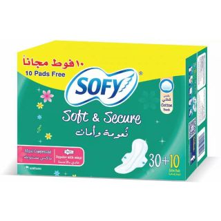SOFY FEMININE NAPKINE SOFT SECURE MAXI COMPRESSED NORMAL 30+10*4C