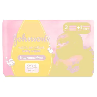 Johnson Baby Wipes Extra Sensitive Skin Unscentted 56 P 3+1 Offer