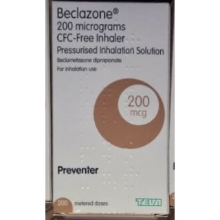 BECLAZONE-CFC-FREE 250 MCG INHALER 200 METERED-DOSES