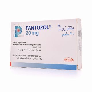 PANTOZOL 20 MG TABLET 30P
