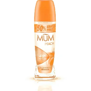 Mum Deodorant Roll On Peach Fragrance 75 Ml