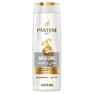 Pantene Hair Shampoo Daily Care Clean And Healthy 2*1 375/390 Ml