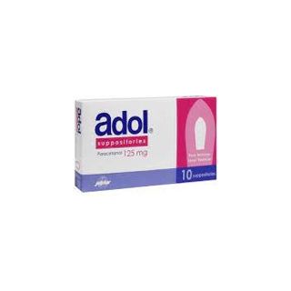 ADOL 125 MG SUPPOSITORY 10P