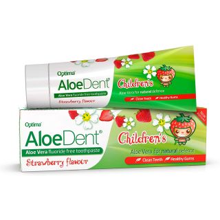 ALOEDENT TOOTH PASTE CHILD STRAWBERRY FLUORIDE FREE 50 ML
