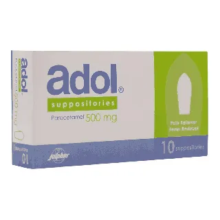 ADOL 500 MG SUPPOSITORY 10P