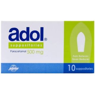 ADOL 500 MG SUPPOSITORY 10P
