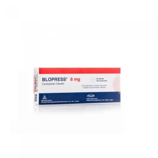 BLOPRESS 8 MG TABLET 28P