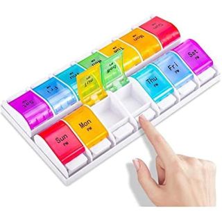 PILLBOX WEEKLY MEDICATION REMINDER DAILY