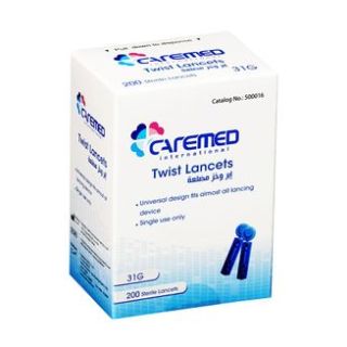 CAREMED FLAT LANCET FOR ACCUCHECK ACTIVE 200 P