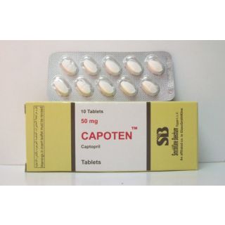 CAPOTEN 50 MG TABLET 20P
