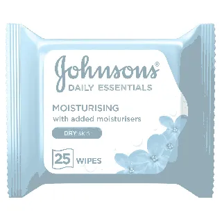Johnson Make Up Cleansing Wipes Dry Skin 25 P