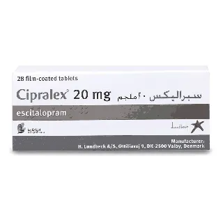 CIPRALEX 20 MG TABLET 28P