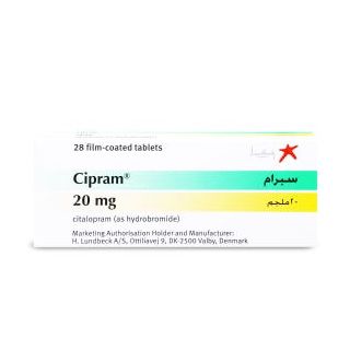 CIPRAM 20 MG TABLET 28P