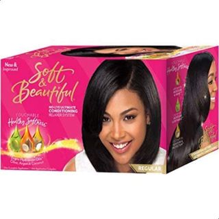 SOFT&BEAUTIFUL HAIR CREAM RELAXER SYSTEM ADULT REGULAR 12C