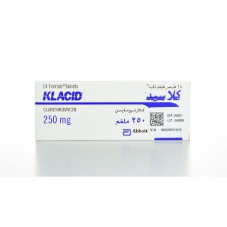KLACID 250 MG TABLET 14P