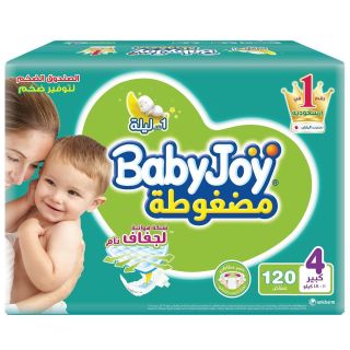 بيبي جوي عبوة مزدوجة ميجا (4) 1*120 بوكس