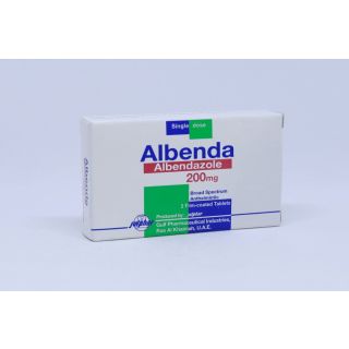 ALBENDA 200 MG TABLET 2P