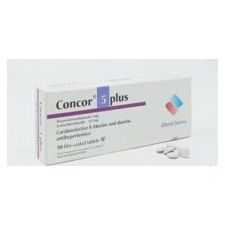 CONCOR-PLUS 5/12.5 MG TABLET 20P
