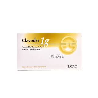 CLAVODAR 1 GM TABLET 14P