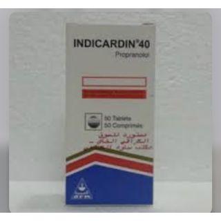 INDICARDIN 40 MG TABLET 50 P