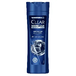 Clear Hair Shampoo Men Deep Cleanse Activated Charcoal And Mint 400/360 Ml