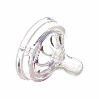 BABY ZONE WIDE SILICONE NIPPLE 2PCS STANDARD NECK L SIZE 8235