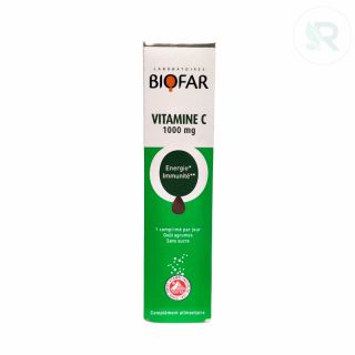 BIOFAR VITAMIN C 1000 MG EFFERVESANT TABLET 20 P