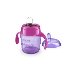 أفنت كوب ممتاز لتدريب الطفل مقبض وردي 200 مل