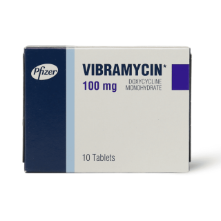 VIBRAMYCIN 100 MG TABLET 10P