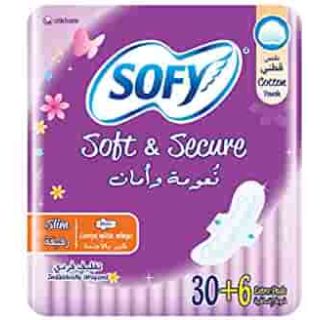 SOFY FEMAL NAPKINE GENTLE TO SKIN SLIM LARGE 30*6 C