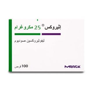 EUTHYROX 25 MCG TABLET 100P