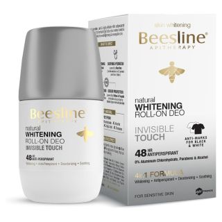 Beesline Deodorant Roll On Whitening Invisible 50 Ml