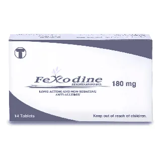 FEXODINE 180 MG TABLET 14P
