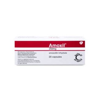 AMOXIL 250 MG CAPSULE 20P