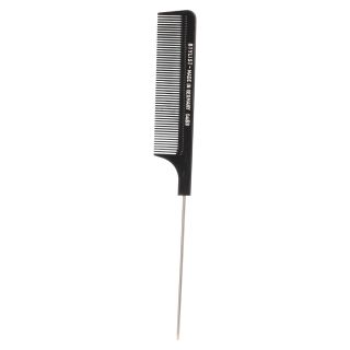 Stylist German Comb Black 21 Cm With Handle 0459